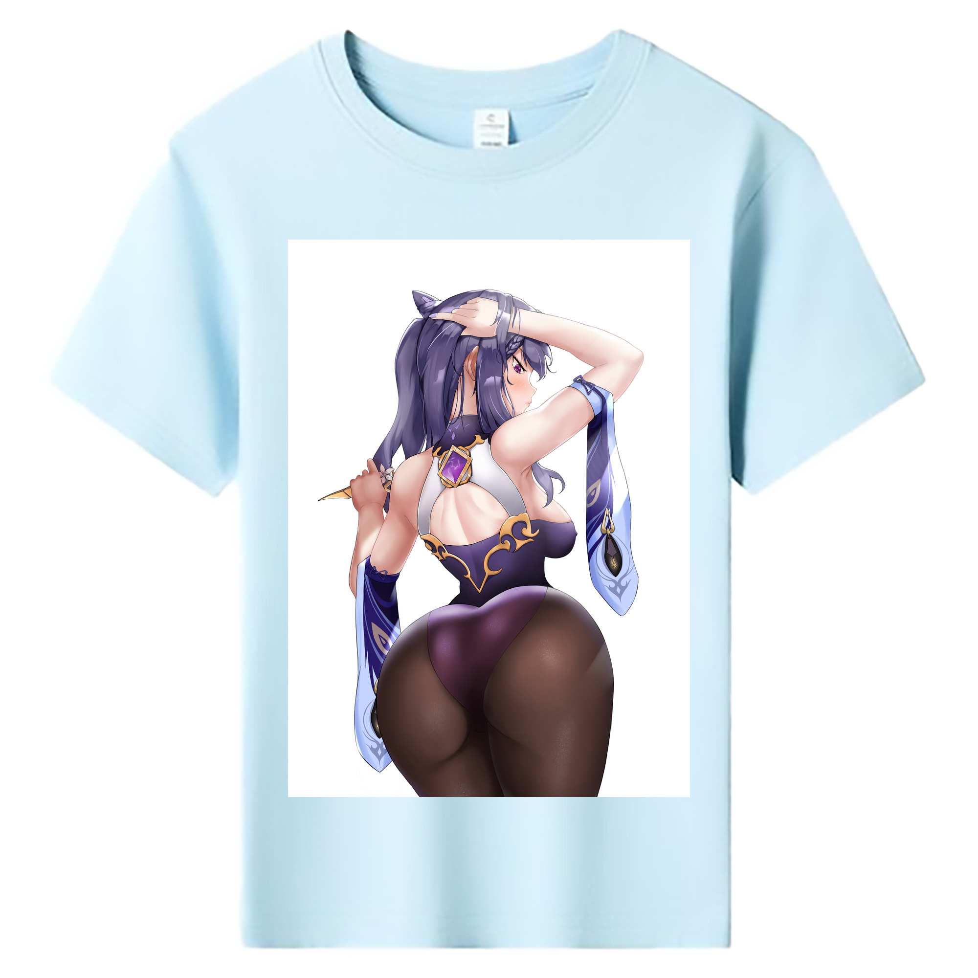 げんし神 刻晴 こくせい genshin Kokusei 綿100％キッズTシャツ（フロントプリント）